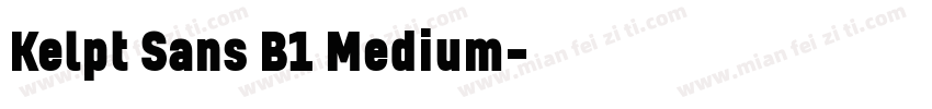 Kelpt Sans B1 Medium字体转换